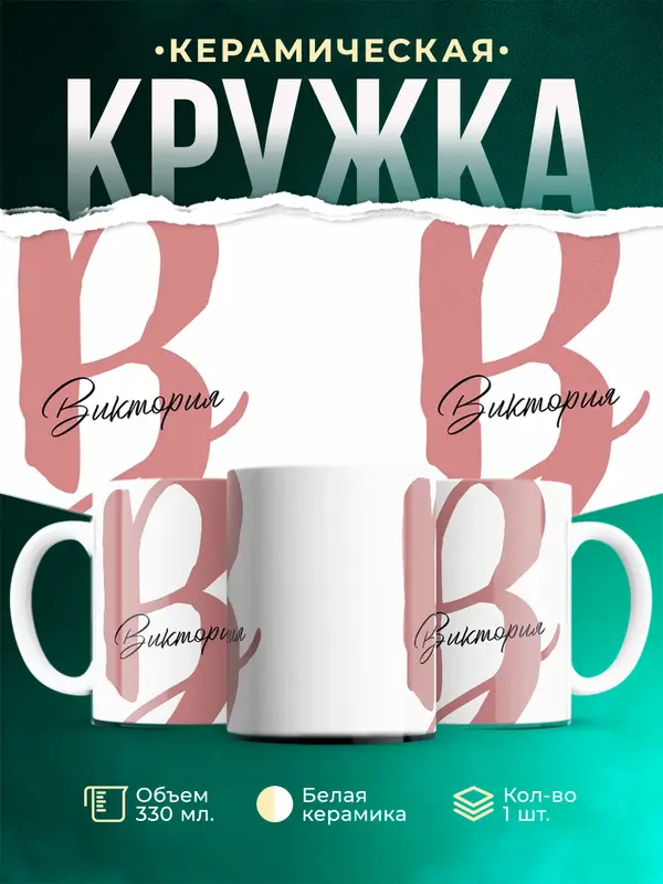 Кружка Именная кружка Виктория