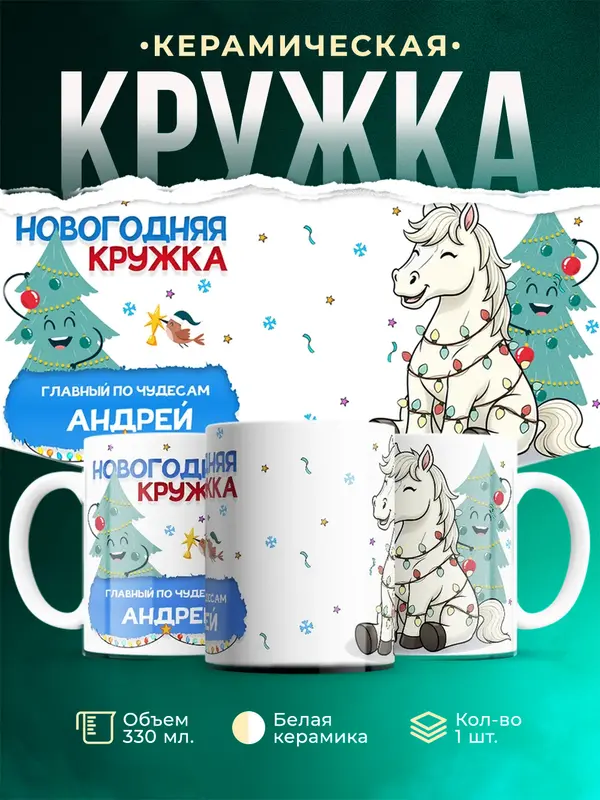 Кружка Главный по чудесам Андрей