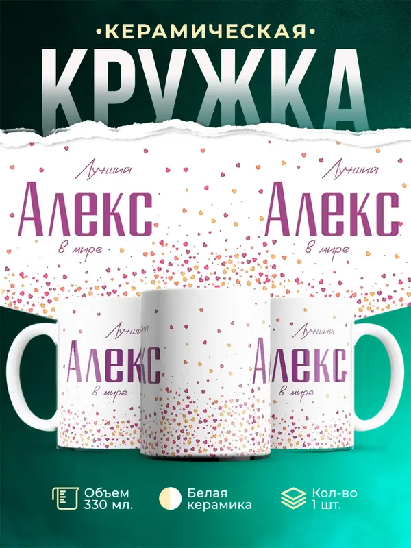 Кружка Лучший в мире Алекс