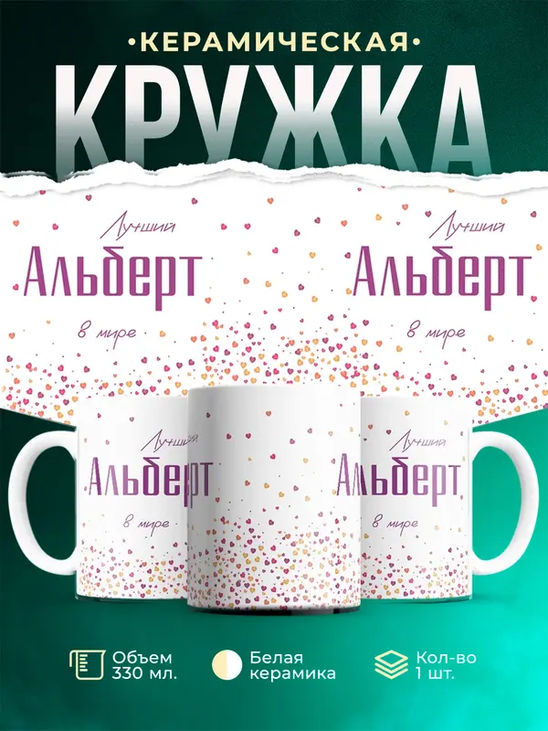 Кружка Лучший в мире Альберт