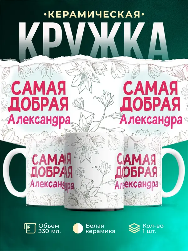 Кружка самая добрая Александра