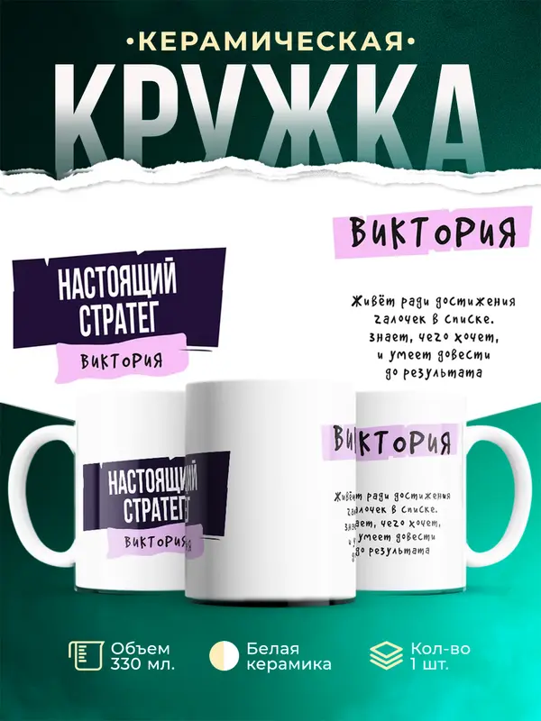 Кружка С именем Виктория