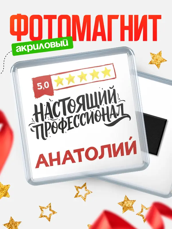 Магнит Настоящий профессионал Анатолий