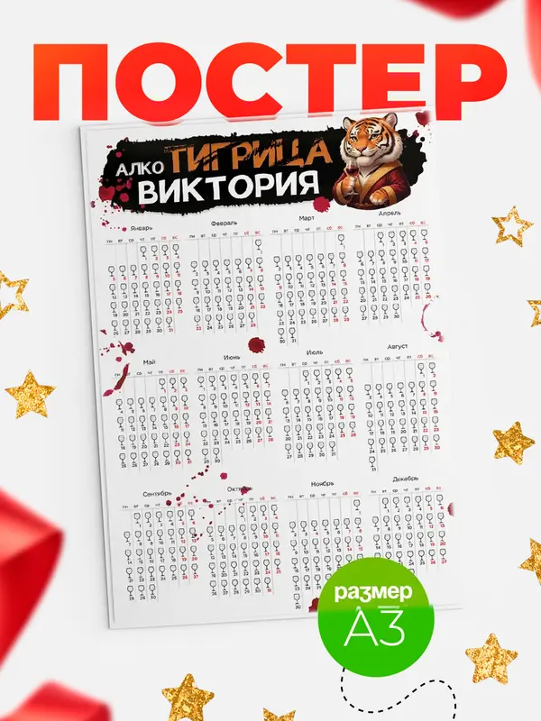Постер Алкотигрица Виктория
