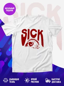 Футболка Sick i cant away from you red