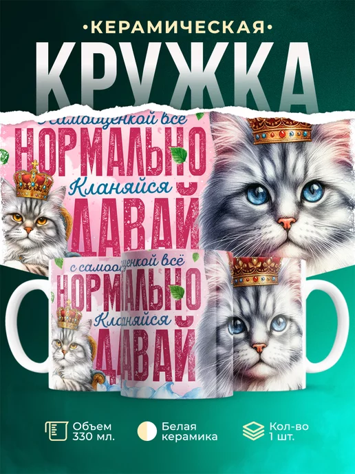 Кружка Шуточная кружка С самооценкой всё нормально