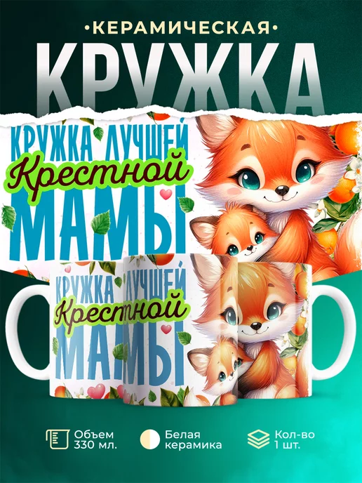 Кружка Семья Лучшей крестной мамы
