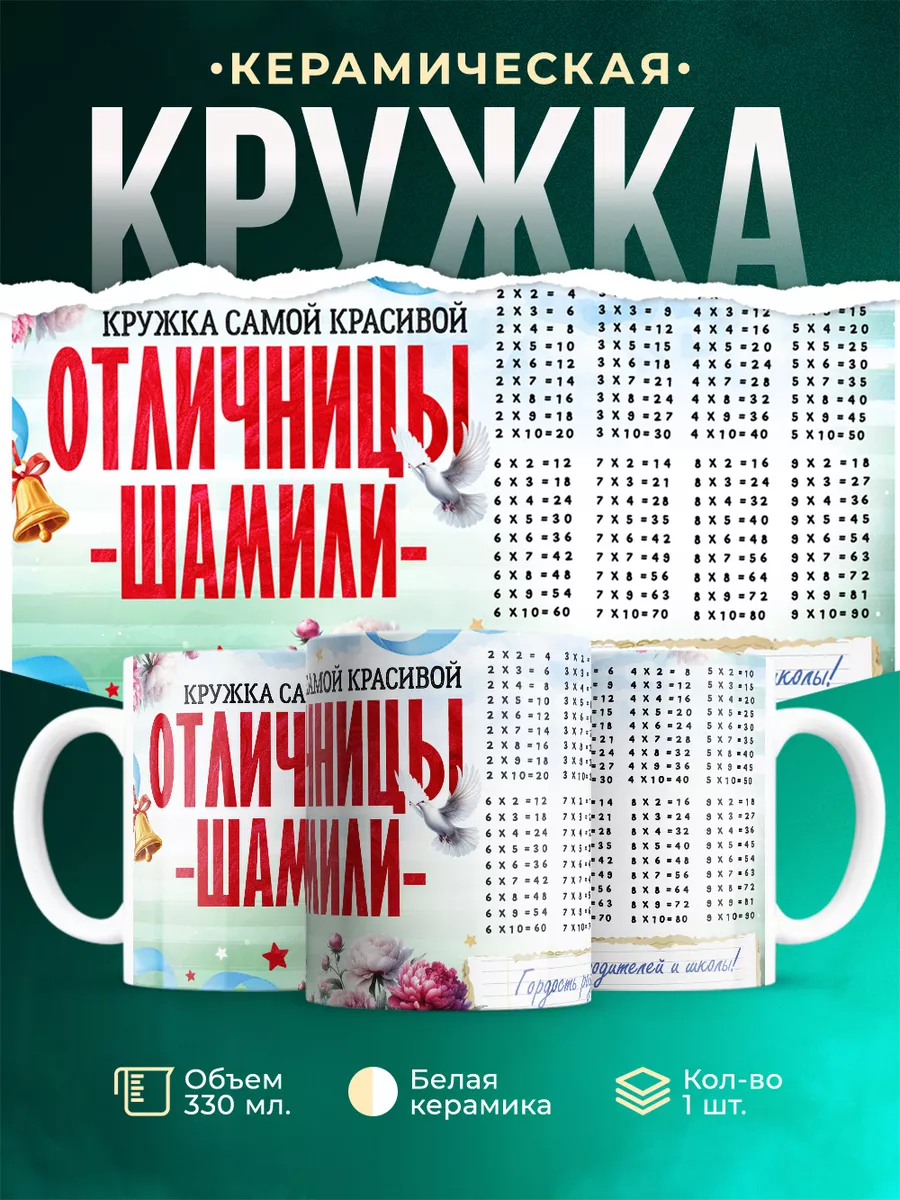 Кружка Отличница Шамиля