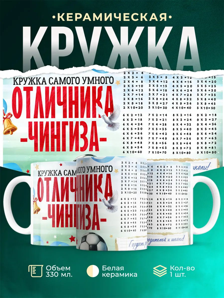 Кружка Отличник Чингиз