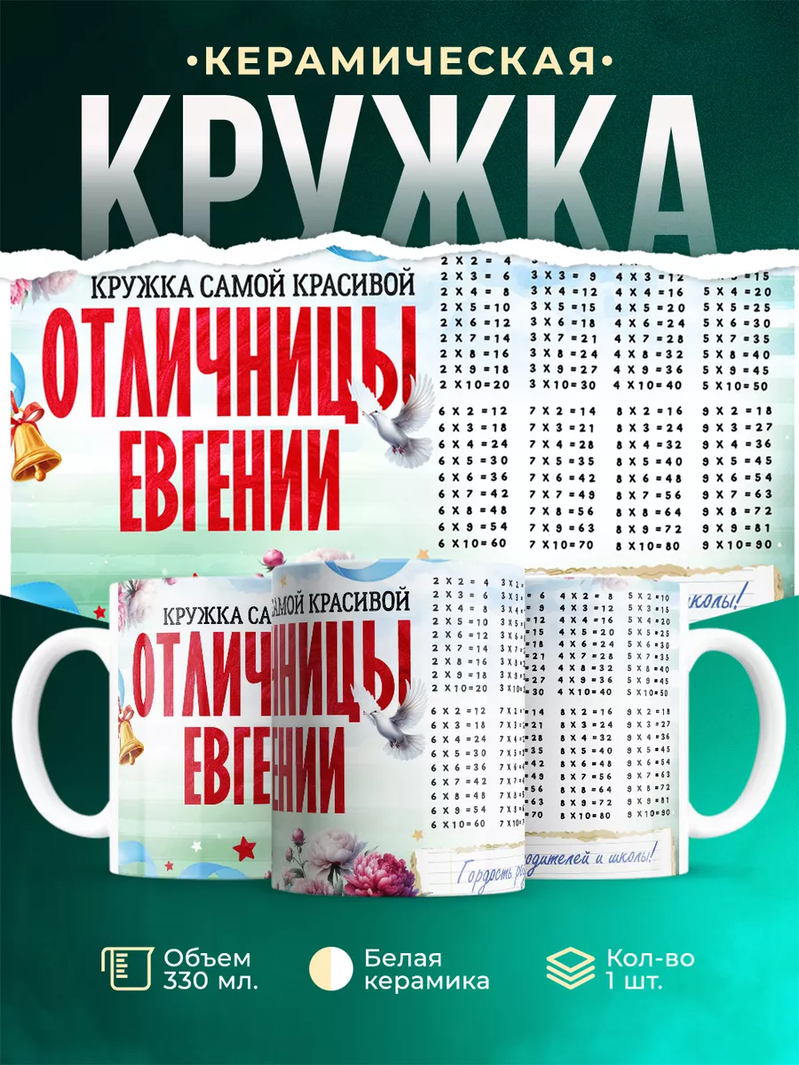 Кружка Отличница Евгения