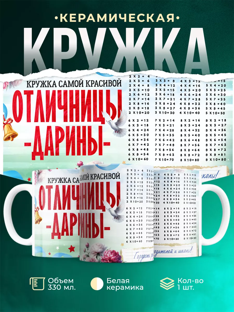 Кружка Отличница Дарина
