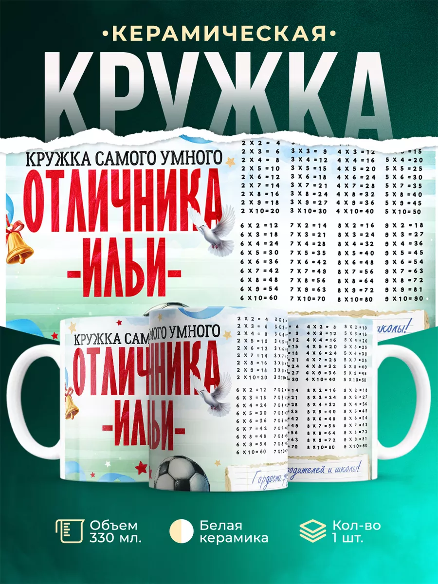 Кружка Отличник Илья