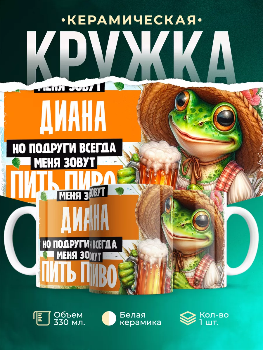 Кружка Меня зовут Диана