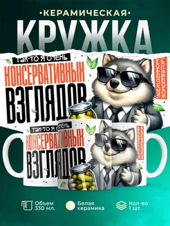 Кружка Шуточная кружка Я консервативных взглядов