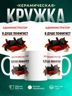 Купить кружку с принтом «Администратор-пофигист» с доставкой по России