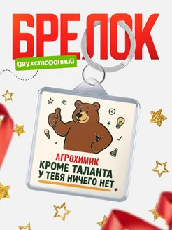 Купить брелок с медведем и надписью про талант с доставкой по России