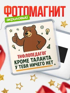 Купить магнит Тифлопедагог кроме таланта в подарок с доставкой по России