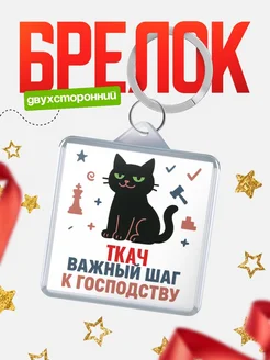 Купить брелок кот удачи Ткач менеджер с доставкой по России