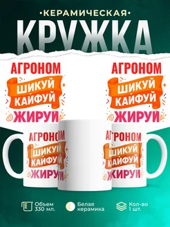 Купить кружку с приколом Агроном офисный юмор с доставкой по России