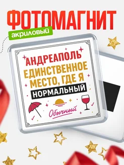 Купить магнит с именем Андреаполь с доставкой по России — ироничный подарок