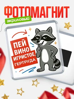Купить магнит с именем Гертруда с енотом с доставкой по России
