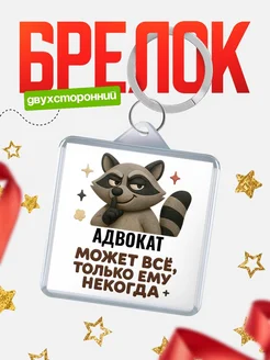 Купить брелок с енотом Адвокат в подарок кадровику с доставкой по России