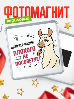 Купить магнит сувенирный 65мм «Инженер физик плохого не посоветует» с доставкой по России
