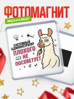 Купить магнит сувенирный 65мм «Системный администратор плохого не посоветует» с доставкой по России
