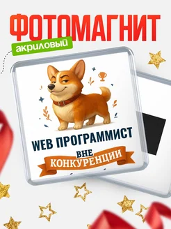 Купить магнит корги Web программист с доставкой по России — оригинальный подарок кадровику