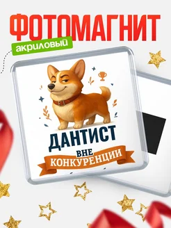 Купить магнит корги Дантист с доставкой по России — оригинальный подарок кадровику