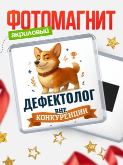 Купить магнит корги Дефектолог с доставкой по России — оригинальный подарок кадровику