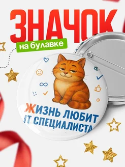 Купить значок с рыжим котом для It специалиста с доставкой по России