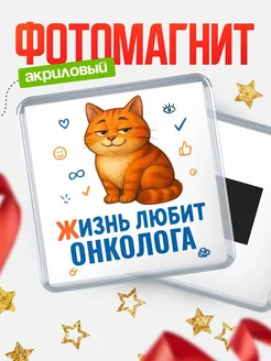 Купить магнит с Онколога-котом с доставкой по России — оригинальный подарок кадровику