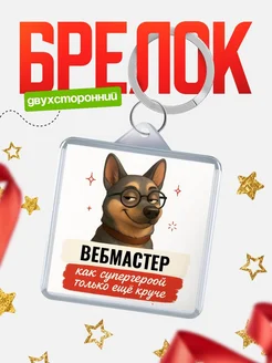 Купить брелок Вебмастер супергерой с доставкой по России — именной подарок кадровику