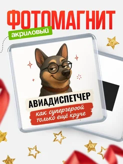 Купить магнит сувенирный 65мм Авиадиспетчер как супергерой с доставкой по России