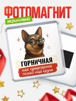 Купить магнит сувенирный 65мм Горничная как супергерой с доставкой по России
