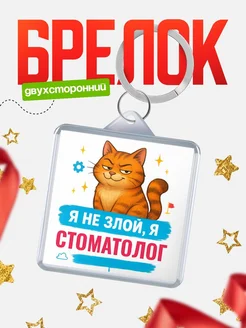 Купить брелок с котом Стоматолог в подарок с доставкой по России