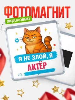Купить магнит с котом Актёр в подарок кадровику с доставкой по России