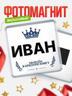 Купить магнит сувенирный 65мм Иван — король красной книги с доставкой по России