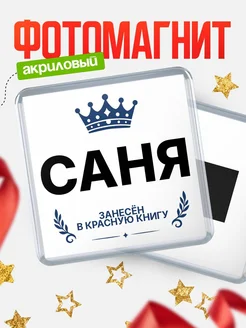 Купить магнит сувенирный 65мм Саня — король красной книги с доставкой по России