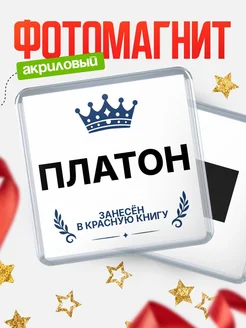 Купить магнит сувенирный 65мм Платон — король красной книги с доставкой по России